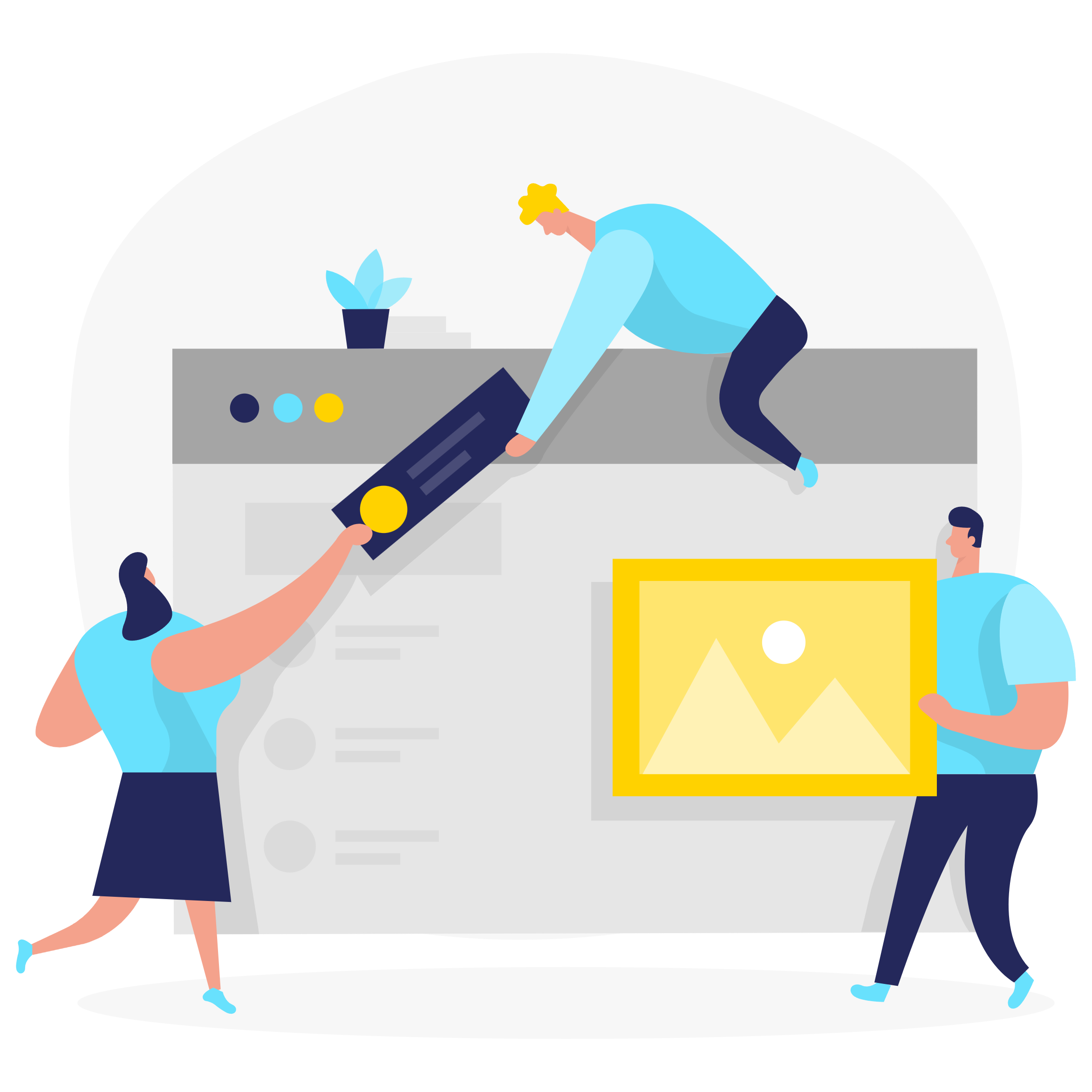 Web development illustration